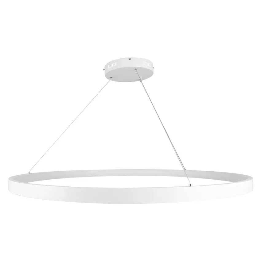 kelvo® NEMESIS  Κρεμαστό Φωτιστικό Οροφής LED 75W 7500lm 180° AC 220-240V IP20 Ρυθμιζόμενο Λευκό CCT με Χειριστήριο από 2700K έως 6000K Dimmable - Lumileds SMD Chip - Λευκό Ματ - Μ100 x Π100 x Υ4cm