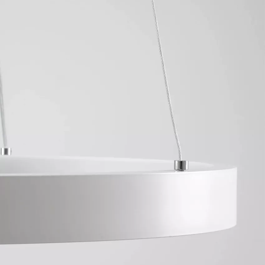 kelvo® NEMESIS  Κρεμαστό Φωτιστικό Οροφής LED 75W 7500lm 180° AC 220-240V IP20 Ρυθμιζόμενο Λευκό CCT με Χειριστήριο από 2700K έως 6000K Dimmable - Lumileds SMD Chip - Λευκό Ματ - Μ100 x Π100 x Υ4cm