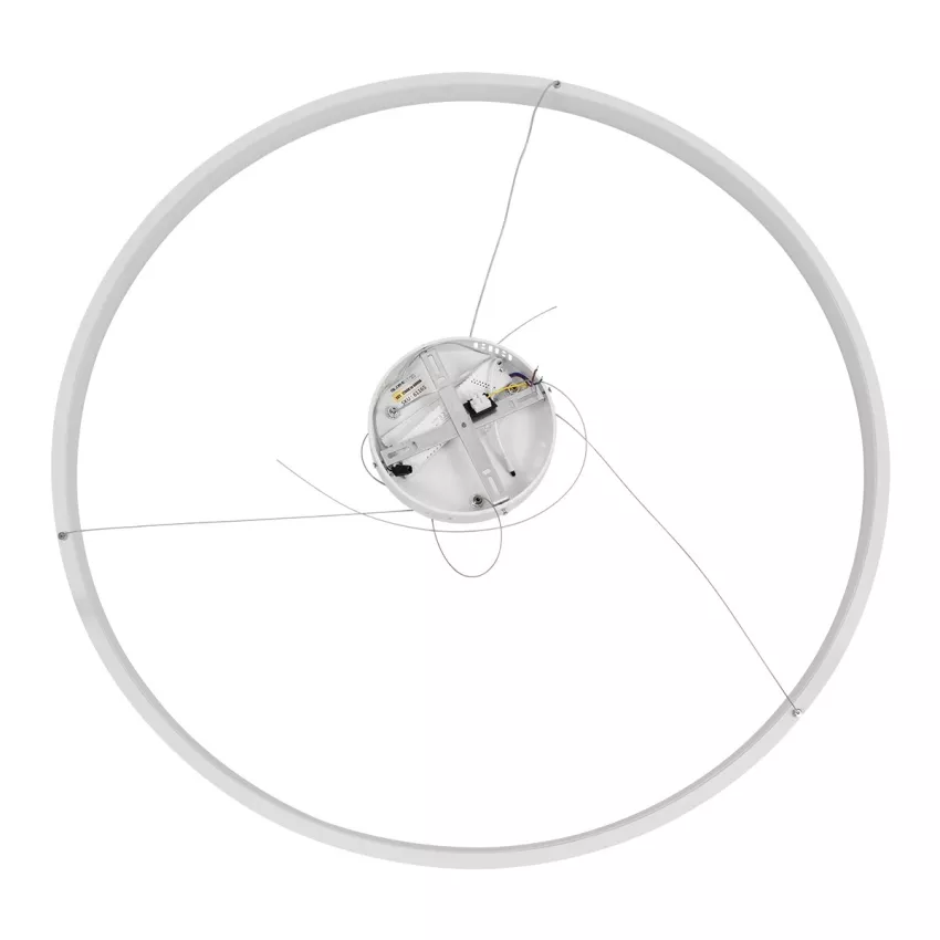 kelvo® NEMESIS  Κρεμαστό Φωτιστικό Οροφής LED 75W 7500lm 180° AC 220-240V IP20 Ρυθμιζόμενο Λευκό CCT με Χειριστήριο από 2700K έως 6000K Dimmable - Lumileds SMD Chip - Λευκό Ματ - Μ100 x Π100 x Υ4cm