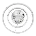 kelvo® NEMESIS  Κρεμαστό Φωτιστικό Οροφής LED 100W 10000lm 180° AC 220-240V IP20 Ρυθμιζόμενο Λευκό CCT με Χειριστήριο από 2700K έως 6000K Dimmable - Lumileds SMD Chip - Λευκό Ματ - Μ60 x Π60 x Υ60cm