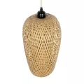 GLOBOSTAR® SAN TROPEZ  Boho Κρεμαστό Φωτιστικό Οροφής με Ντουί 1 x E27 AC 220-240V IP20 - Μπεζ - Μ23 x Π23 x Υ42cm