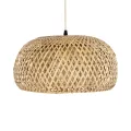 GLOBOSTAR® SAN TROPEZ  Boho Κρεμαστό Φωτιστικό Οροφής με Ντουί 1 x E27 AC 220-240V IP20 - Μπεζ - Μ38 x Π38 x Υ22cm