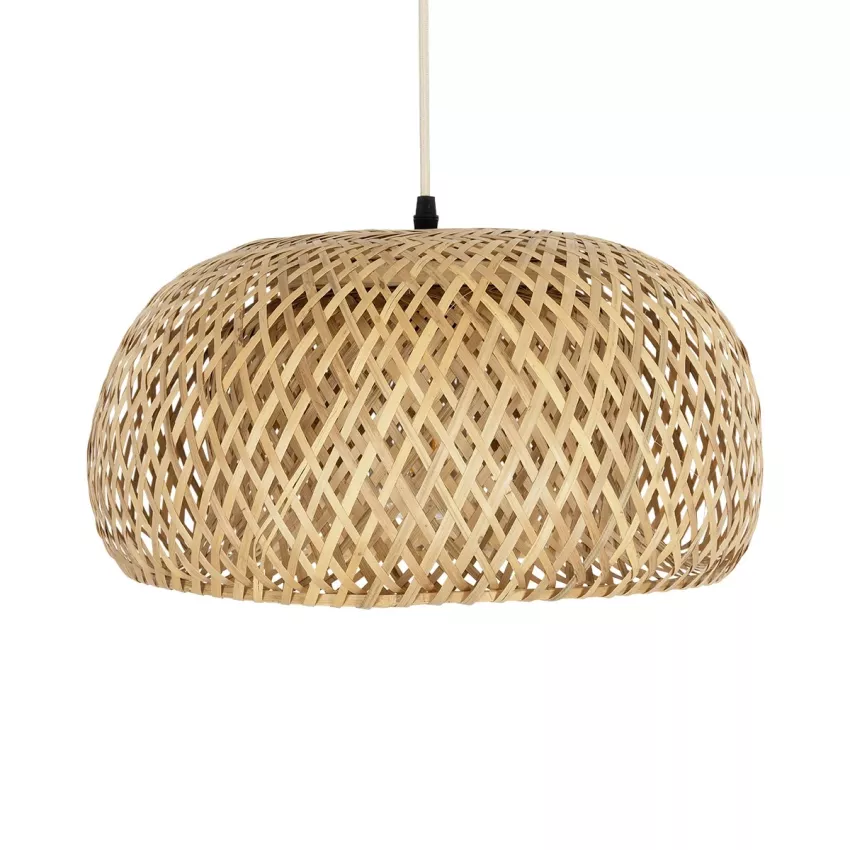 GLOBOSTAR® SAN TROPEZ  Boho Κρεμαστό Φωτιστικό Οροφής με Ντουί 1 x E27 AC 220-240V IP20 - Μπεζ - Μ38 x Π38 x Υ22cm