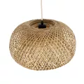 GLOBOSTAR® SAN TROPEZ  Boho Κρεμαστό Φωτιστικό Οροφής με Ντουί 1 x E27 AC 220-240V IP20 - Μπεζ - Μ38 x Π38 x Υ22cm