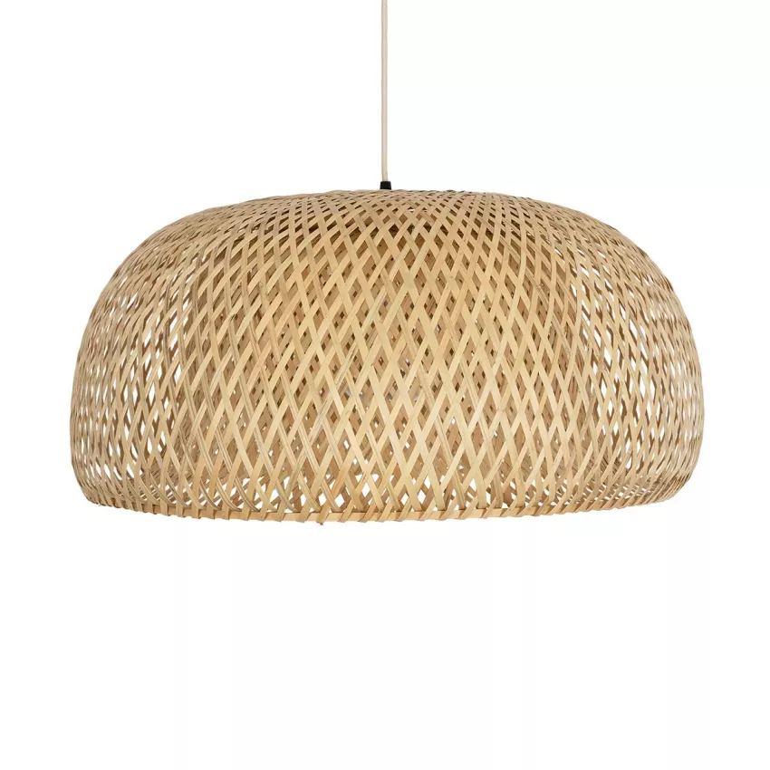GLOBOSTAR® SAN TROPEZ  Boho Κρεμαστό Φωτιστικό Οροφής με Ντουί 1 x E27 AC 220-240V IP20 - Μπεζ - Μ60 x Π60 x Υ29cm