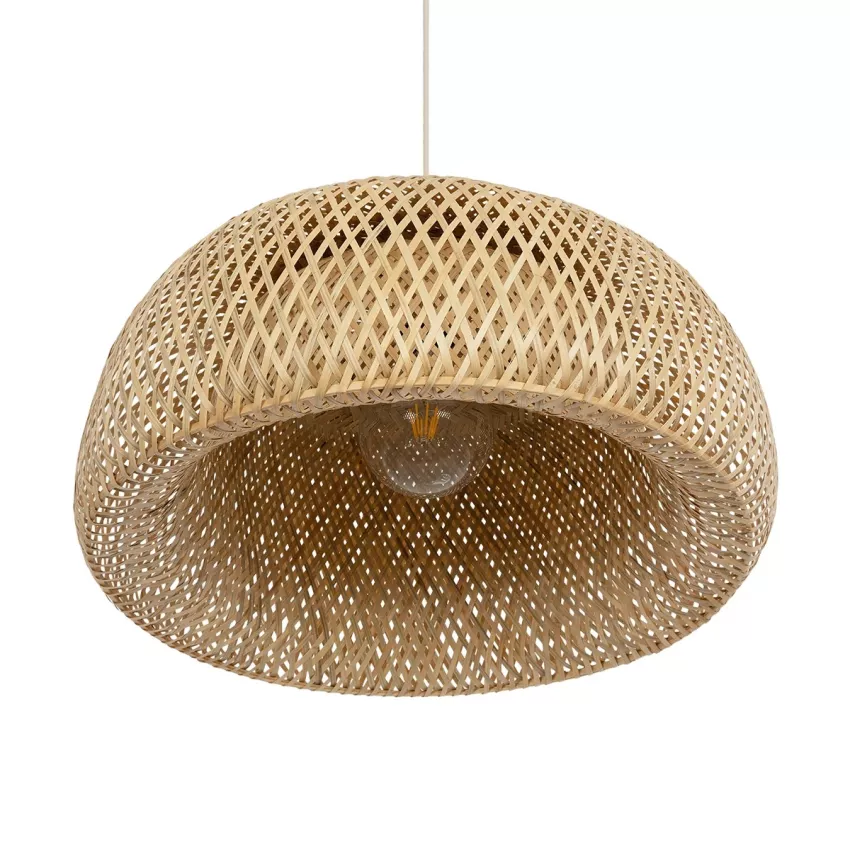 GLOBOSTAR® SAN TROPEZ  Boho Κρεμαστό Φωτιστικό Οροφής με Ντουί 1 x E27 AC 220-240V IP20 - Μπεζ - Μ60 x Π60 x Υ29cm