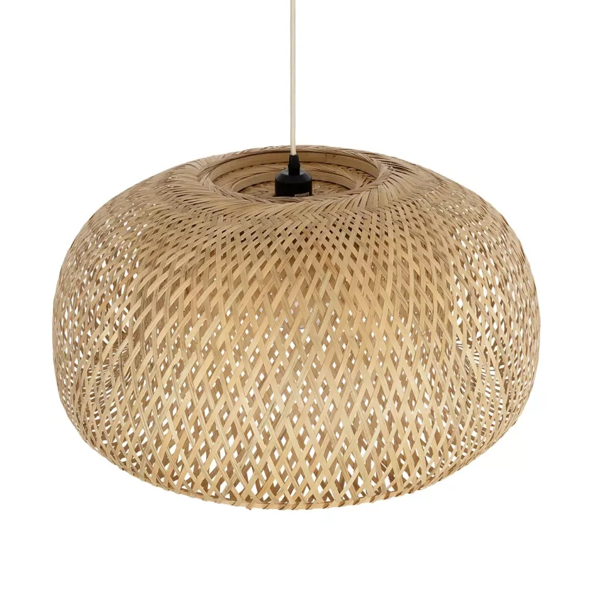 GLOBOSTAR® SAN TROPEZ  Boho Κρεμαστό Φωτιστικό Οροφής με Ντουί 1 x E27 AC 220-240V IP20 - Μπεζ - Μ60 x Π60 x Υ29cm