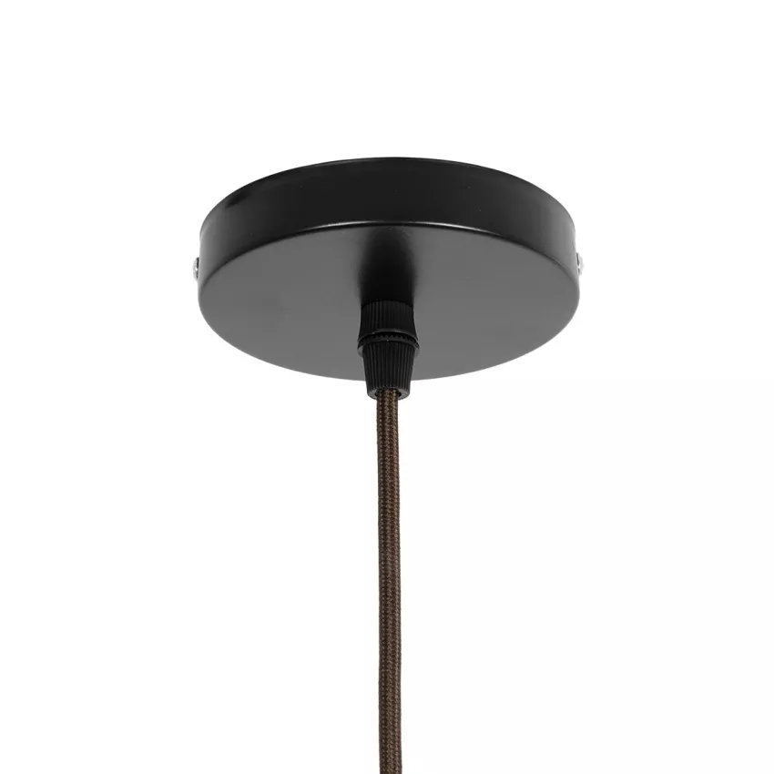 GLOBOSTAR® CUBA  Boho Κρεμαστό Φωτιστικό Οροφής με Ντουί 1 x E27 AC 220-240V IP20 - Καφέ - Μ43 x Π40 x Y28cm