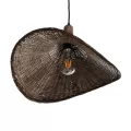 GLOBOSTAR® CUBA  Boho Κρεμαστό Φωτιστικό Οροφής με Ντουί 1 x E27 AC 220-240V IP20 - Καφέ - Μ43 x Π40 x Y28cm