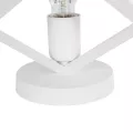 GLOBOSTAR® DISE  Μοντέρνο Επιτραπέζιο Φωτιστικό Πορτατίφ με Ντουί 1 x E27 AC 220-240V IP20 - Λευκό - Μ28 x Π28 x Υ29cm