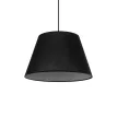 TRIANGLE  Μοντέρνο Κρεμαστό Φωτιστικό Kαπέλο Μονόφωτο 1 x E27 IP20 Μαύρο Ύφασμα - Μ37 x Π37 x Υ70cm
