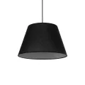 TRIANGLE  Μοντέρνο Κρεμαστό Φωτιστικό Kαπέλο Μονόφωτο 1 x E27 IP20 Μαύρο Ύφασμα - Μ37 x Π37 x Υ70cm