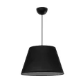 TRIANGLE  Μοντέρνο Κρεμαστό Φωτιστικό Kαπέλο Μονόφωτο 1 x E27 IP20 Μαύρο Ύφασμα - Μ37 x Π37 x Υ70cm