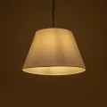 GLOBOSTAR® TRIANGLE  Μοντέρνο Κρεμαστό Φωτιστικό Οροφής με Ντουί 1 x E27 AC 220-240V IP20 - Λευκό - Μ35 x Π35 x Υ24cm