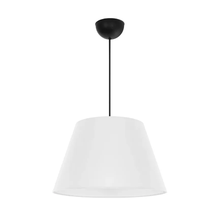 GLOBOSTAR® TRIANGLE  Μοντέρνο Κρεμαστό Φωτιστικό Οροφής με Ντουί 1 x E27 AC 220-240V IP20 - Λευκό - Μ35 x Π35 x Υ24cm