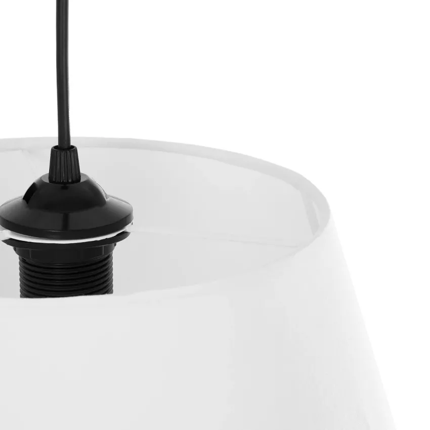 GLOBOSTAR® TRIANGLE  Μοντέρνο Κρεμαστό Φωτιστικό Οροφής με Ντουί 1 x E27 AC 220-240V IP20 - Λευκό - Μ35 x Π35 x Υ24cm