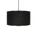 LOFTY  Μοντέρνο Κρεμαστό Φωτιστικό Kαπέλο Μονόφωτο 1 x E27 IP20 Μαύρο Ύφασμα - Μ38 x Π38 x Υ70cm
