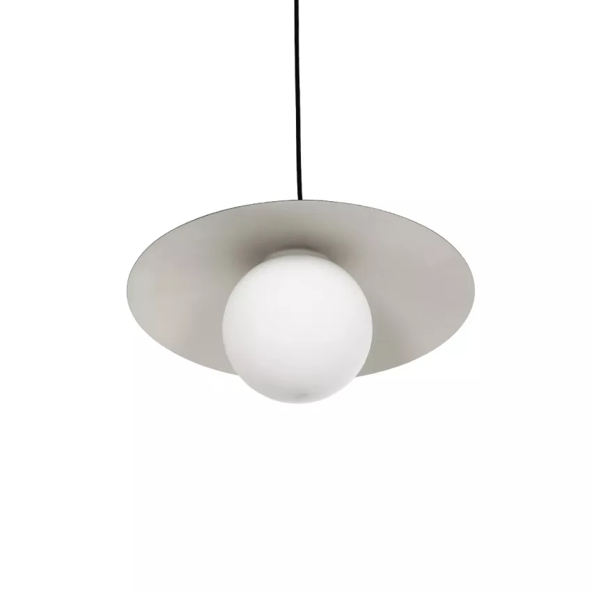 STUDY  Μοντέρνο Κρεμαστό Φωτιστικό Καμπάνα Μονόφωτο 1 x E27 IP20 Μπρούτζινο & Μαύρο Μέταλλο - Μ31 x Π31 x Υ27cm