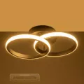 GLOBOSTAR® CORA  Μοντέρνο Φωτιστικό Οροφής LED 18W 2160lm 300° AC 220-240V IP20 Ρυθμιζόμενο Λευκό CCT με On/Off 2700K/4500K/6000K - Lumileds SMD Chip - Μαύρο Ματ - Μ36 x Π20.5 x Υ7cm
