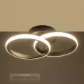 GLOBOSTAR® CORA  Μοντέρνο Φωτιστικό Οροφής LED 18W 2160lm 300° AC 220-240V IP20 Ρυθμιζόμενο Λευκό CCT με On/Off 2700K/4500K/6000K - Lumileds SMD Chip - Μαύρο Ματ - Μ36 x Π20.5 x Υ7cm