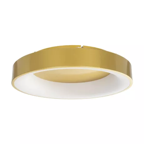 GLOBOSTAR® SALEM  Μοντέρνο Φωτιστικό Οροφής LED 75W 8625lm 120° AC 220-240V IP20 Ρυθμιζόμενο Λευκό CCT με Χειριστήριο από 2700K έως 6000K Dimmable - Lumileds SMD Chip - Χρυσό - Μ45 x Π45 x Υ8.5cm