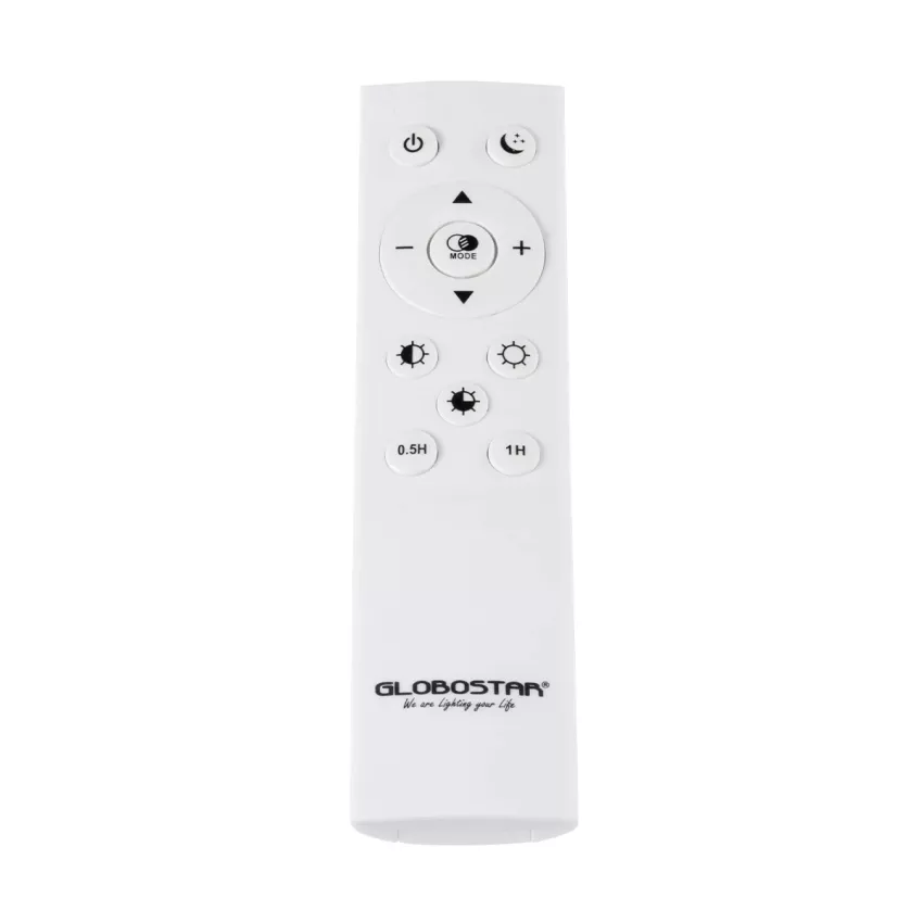 GLOBOSTAR® SALEM  Μοντέρνο Φωτιστικό Οροφής LED 75W 8625lm 120° AC 220-240V IP20 Ρυθμιζόμενο Λευκό CCT με Χειριστήριο από 2700K έως 6000K Dimmable - Lumileds SMD Chip - Χρυσό - Μ45 x Π45 x Υ8.5cm