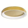 SALEM  Πλαφονιέρα Οροφής Δαχτυλίδι-Κύκλος LED CCT 105W 12075lm 120° AC 220-240V - Εναλλαγή Φωτισμού μέσω Τηλεχειριστηρίου All In One Ψυχρό 6000k+Φυσικό 4500k+Θερμό 2700k Dimmable Φ60cm - Χρυσό Σαμπανιζέ
