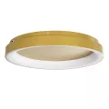 SALEM  Πλαφονιέρα Οροφής Δαχτυλίδι-Κύκλος LED CCT 105W 12075lm 120° AC 220-240V - Εναλλαγή Φωτισμού μέσω Τηλεχειριστηρίου All In One Ψυχρό 6000k+Φυσικό 4500k+Θερμό 2700k Dimmable Φ60cm - Χρυσό Σαμπανιζέ