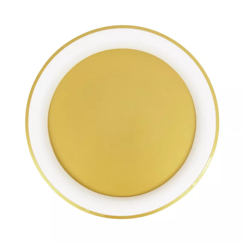 SALEM  Πλαφονιέρα Οροφής Δαχτυλίδι-Κύκλος LED CCT 105W 12075lm 120° AC 220-240V - Εναλλαγή Φωτισμού μέσω Τηλεχειριστηρίου All In One Ψυχρό 6000k+Φυσικό 4500k+Θερμό 2700k Dimmable Φ60cm - Χρυσό Σαμπανιζέ