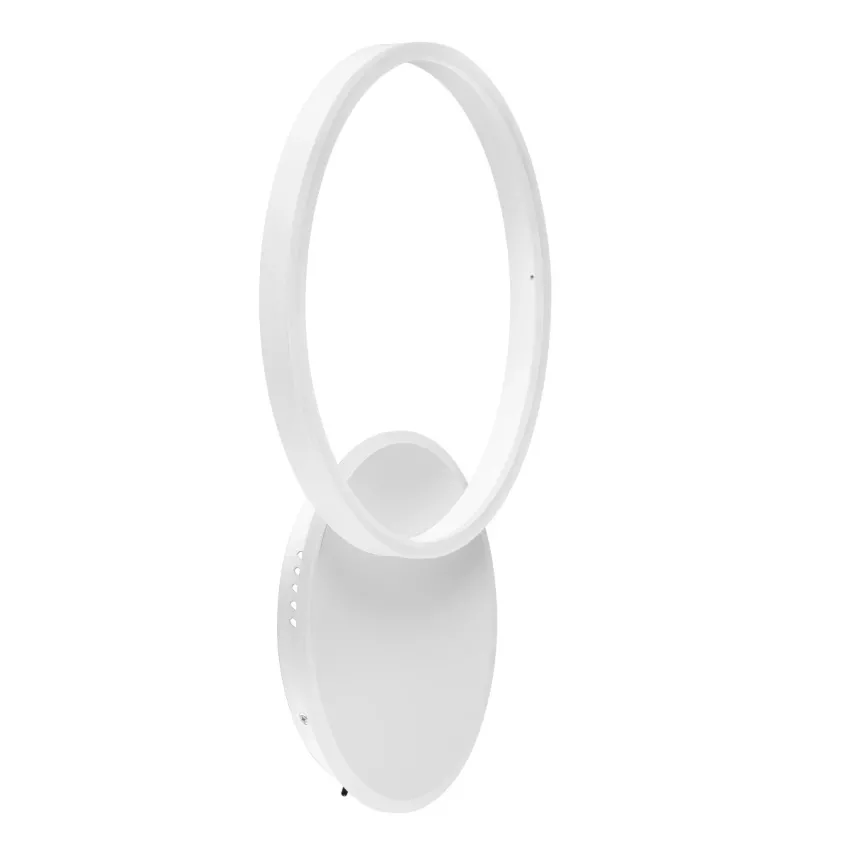 kelvo® VENOM  Φωτιστικό Τοίχου / Απλίκα LED 45W 4500lm 360° AC 220-240V IP20 Ρυθμιζόμενο Λευκό CCT με Χειριστήριο από 2700K έως 6000K Dimmable - Lumileds SMD Chip - Λευκό Ματ - Μ60 x Π40 x Υ7.5cm