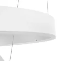 kelvo® VENOM  Κρεμαστό Φωτιστικό Οροφής LED 75W 7500lm 120° AC 220-240V IP20 Ρυθμιζόμενο Λευκό CCT με Χειριστήριο από 2700K έως 6000K Dimmable - Lumileds SMD Chip - Λευκό Ματ - Μ60 x Π60 x Υ40cm