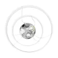 kelvo® VENOM  Κρεμαστό Φωτιστικό Οροφής LED 75W 7500lm 120° AC 220-240V IP20 Ρυθμιζόμενο Λευκό CCT με Χειριστήριο από 2700K έως 6000K Dimmable - Lumileds SMD Chip - Λευκό Ματ - Μ60 x Π60 x Υ40cm