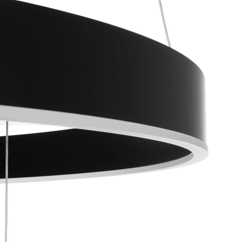 kelvo® VENOM  Κρεμαστό Φωτιστικό Οροφής LED 120W 12000lm 120° AC 220-240V IP20 Ρυθμιζόμενο Λευκό CCT με Χειριστήριο από 2700K έως 6000K Dimmable - Lumileds SMD Chip - Μαύρο Ματ - Μ80 x Π80 x Υ80cm