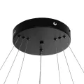 kelvo® VENOM  Κρεμαστό Φωτιστικό Οροφής LED 120W 12000lm 120° AC 220-240V IP20 Ρυθμιζόμενο Λευκό CCT με Χειριστήριο από 2700K έως 6000K Dimmable - Lumileds SMD Chip - Μαύρο Ματ - Μ80 x Π80 x Υ80cm