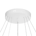 kelvo® VENOM  Κρεμαστό Φωτιστικό Οροφής LED 120W 12000lm 120° AC 220-240V IP20 Ρυθμιζόμενο Λευκό CCT με Χειριστήριο από 2700K έως 6000K Dimmable - Lumileds SMD Chip - Λευκό Ματ - Μ80 x Π80 x Υ80cm