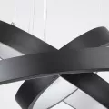 kelvo® NEMESIS  Κρεμαστό Φωτιστικό Οροφής LED 100W 10000lm 180° AC 220-240V IP20 Ρυθμιζόμενο Λευκό CCT με Χειριστήριο από 2700K έως 6000K Dimmable - Lumileds SMD Chip - Μαύρο Ματ - Μ60 x Π60 x Υ60cm