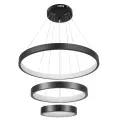 kelvo® NEMESIS  Κρεμαστό Φωτιστικό Οροφής LED 100W 10000lm 180° AC 220-240V IP20 Ρυθμιζόμενο Λευκό CCT με Χειριστήριο από 2700K έως 6000K Dimmable - Lumileds SMD Chip - Μαύρο Ματ - Μ60 x Π60 x Υ60cm