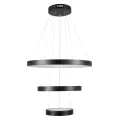 kelvo® NEMESIS  Κρεμαστό Φωτιστικό Οροφής LED 100W 10000lm 180° AC 220-240V IP20 Ρυθμιζόμενο Λευκό CCT με Χειριστήριο από 2700K έως 6000K Dimmable - Lumileds SMD Chip - Μαύρο Ματ - Μ60 x Π60 x Υ60cm