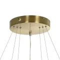 kelvo® NEMESIS  Κρεμαστό Φωτιστικό Οροφής LED 100W 10000lm 180° AC 220-240V IP20 Ρυθμιζόμενο Λευκό CCT με Χειριστήριο από 2700K έως 6000K Dimmable - Lumileds SMD Chip - Χρυσό Πλατίνα - Μ60 x Π60 x Υ60cm