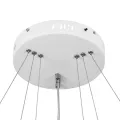 kelvo® NEMESIS  Κρεμαστό Φωτιστικό Οροφής LED 120W 12000lm 180° AC 220-240V IP20 Ρυθμιζόμενο Λευκό CCT με Χειριστήριο από 2700K έως 6000K Dimmable - Lumileds SMD Chip - Λευκό Ματ - Μ80 x Π80 x Υ80cm