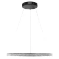 kelvo® DIAMOND  Κρεμαστό Φωτιστικό Οροφής LED 45W 4500lm 180° AC 220-240V IP20 Ρυθμιζόμενο Λευκό CCT με Χειριστήριο από 2700K έως 6000K Dimmable - Lumileds SMD Chip - Μαύρο Ματ - Μ60 x Π60 x Υ3cm