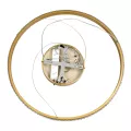 kelvo® DIAMOND  Κρεμαστό Φωτιστικό Οροφής LED 45W 4500lm 180° AC 220-240V IP20 Ρυθμιζόμενο Λευκό CCT με Χειριστήριο από 2700K έως 6000K Dimmable - Lumileds SMD Chip - Χρυσό Πλατίνα - Μ60 x Π60 x Υ3cm