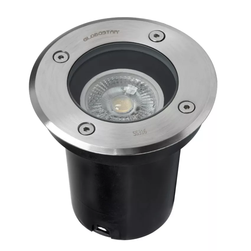 kelvo® KERIA  Χωνευτό Φωτιστικό Σποτ Δαπέδου για Λάμπα MR16 με Ντουί GU10 AC 220-240V Αδιάβροχο IP68 IK09 - Ανοξείδωτο Ατσάλι SS316 - Μ11 x Π11 x Υ11.5cm / Q10.4cm