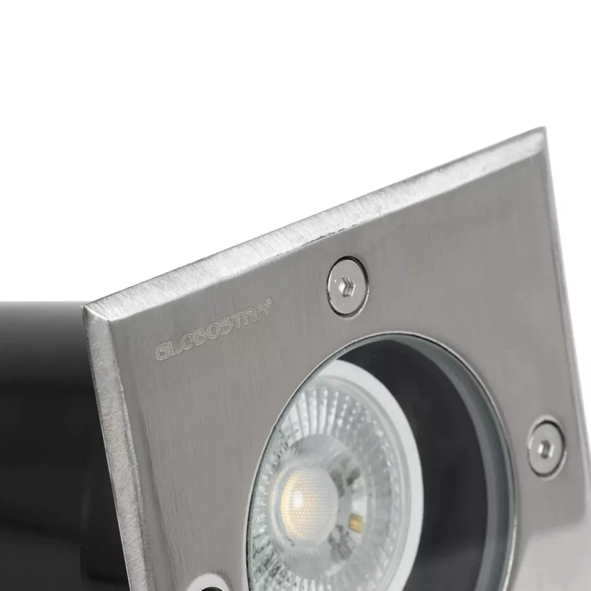 kelvo® KERIA  Χωνευτό Φωτιστικό Σποτ Δαπέδου για Λάμπα MR16 με Ντουί GU10 AC 220-240V Αδιάβροχο IP68 IK09 - Ανοξείδωτο Ατσάλι SS316 - Μ11 x Π11 x Υ11.5cm / Q10.4cm
