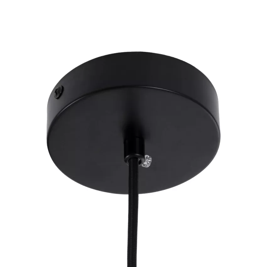 kelvo® BELLISSIMO  Κρεμαστό Φωτιστικό Οροφής για Λάμπα με Ντουί E27 AC 220-240V IP20 - Μαύρο Ματ & Λευκό - Μ20 x Π20 x Υ42cm