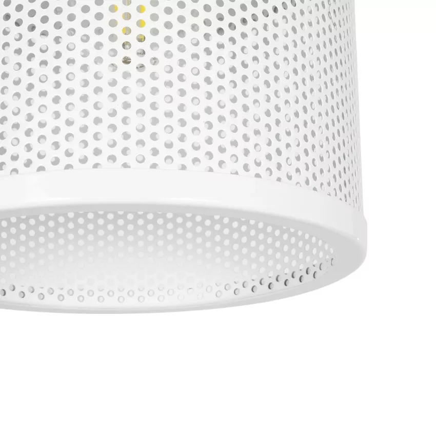 GLOBOSTAR® NETO  Μοντέρνο Κρεμαστό Φωτιστικό Οροφής με Ντουί 1 x E27 AC 220-240V IP20 - Χρυσό & Λευκό - Μ18 x Π18 x Υ70cm