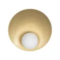 GLOBOSTAR® PLATO  Vintage Φωτιστικό Τοίχου - Απλίκα με Ντουί 1 x E27 AC 220-240V IP20 - Χρυσό & Λευκό - M40 x Π19 x Υ40cm