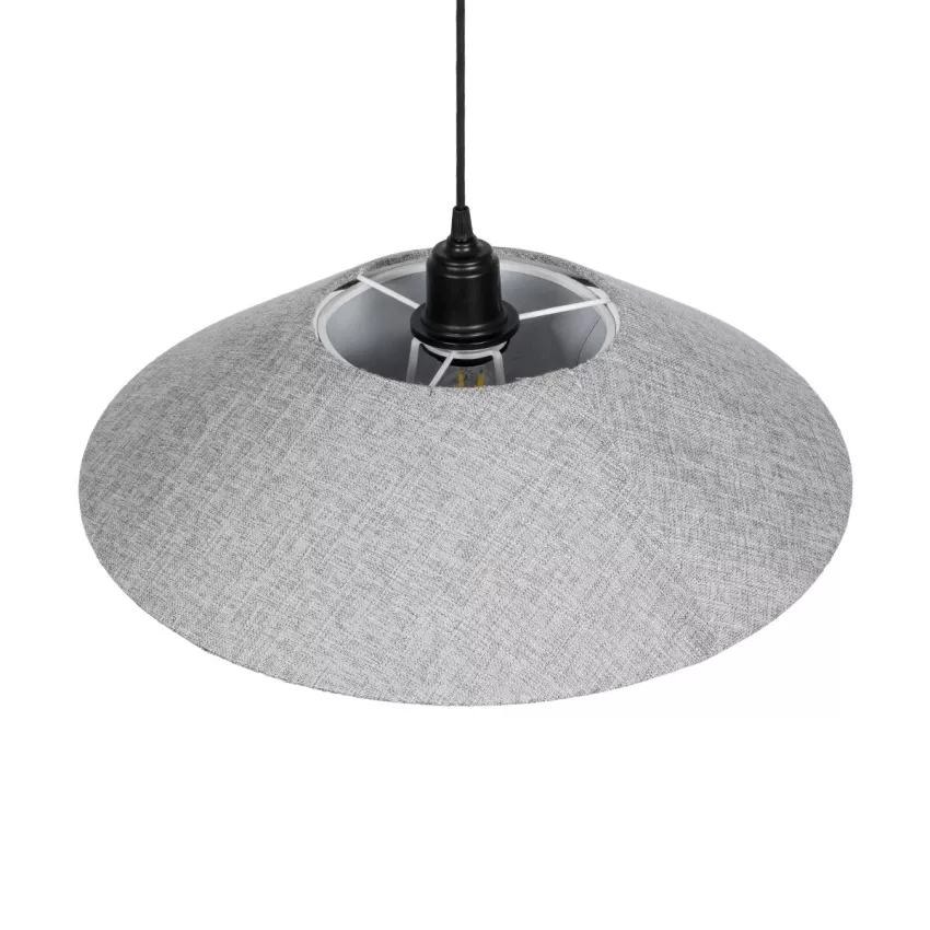 GLOBOSTAR® STORM  Μοντέρνο Κρεμαστό Φωτιστικό Οροφής με Ντουί 1 x E27 AC 220-240V IP20 - Μαύρο & Γκρί  - Μ50 x Π50 x Υ24cm