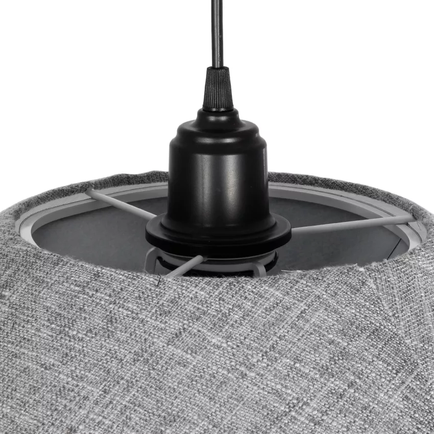 GLOBOSTAR® STORM  Μοντέρνο Κρεμαστό Φωτιστικό Οροφής με Ντουί 1 x E27 AC 220-240V IP20 - Μαύρο & Γκρί  - Μ50 x Π50 x Υ24cm