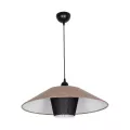 GLOBOSTAR® STORM  Μοντέρνο Κρεμαστό Φωτιστικό Οροφής με Ντουί 1 x E27 AC 220-240V IP20 - Μαύρο &  Μπεζ - Μ50 x Π50 x Υ24cm